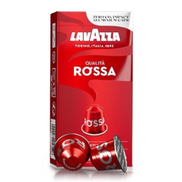 10 Capsule in alluminio Qualità Rossa Lavazza compatibili Nespresso